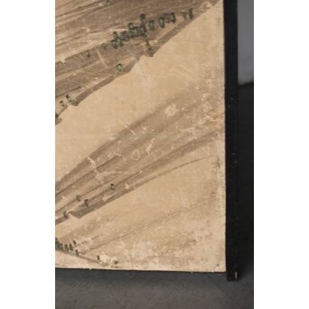 女流画家 桜井雪保 群虎図 紙本屏風一双　Z482 