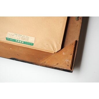 山本森之助【永福町付近の風景】油彩額装　Z486 