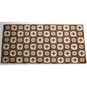 良品 赤穂緞通 一畳敷 菊十字　U348