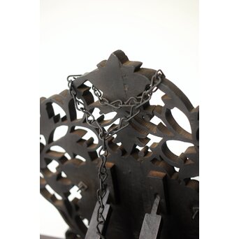 民国/民國三十年 [智仁友] 記念品 黄卦警備隊長 軍曹 太原徳華足銀公 盾 掛牌 勲章　M407 