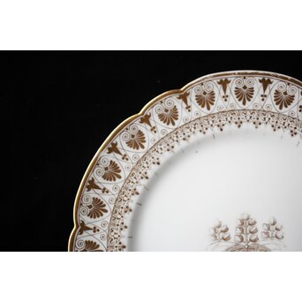 幻の明治伊万里「精磁会社謹製」菊紋金彩 皿 5枚 明治期　P451 