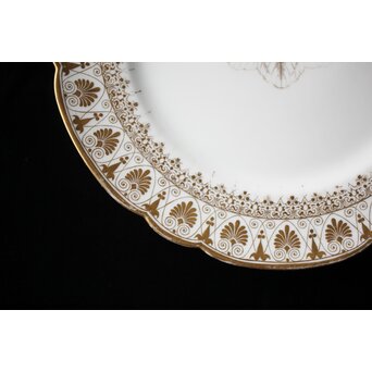 幻の明治伊万里「精磁会社謹製」菊紋金彩 皿 5枚 明治期　P451 