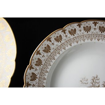 幻の明治伊万里「精磁会社謹製」菊紋金彩 皿 5枚 明治期　P451 