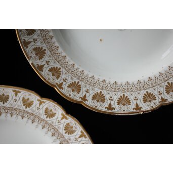 幻の明治伊万里「精磁会社謹製」菊紋金彩 皿 5枚 明治期　P451 