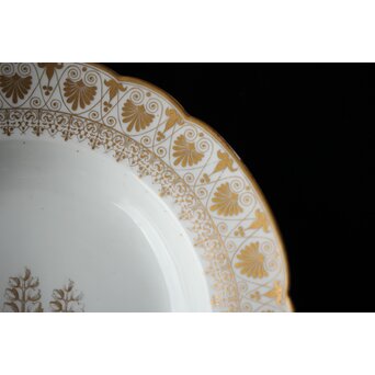 幻の明治伊万里「精磁会社謹製」菊紋金彩 皿 5枚 明治期　P451 