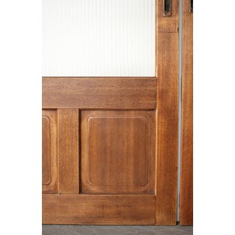 モールガラスとラワンの建具 4枚1組　GD0207 