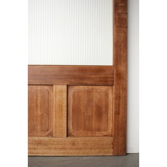 モールガラスとラワンの建具 4枚1組　GD0207 