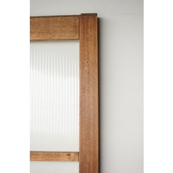 モールガラスとラワンの建具 4枚1組　GD0207 