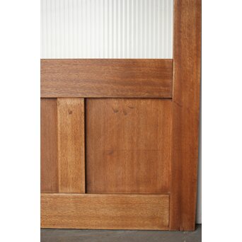 モールガラスとラワンの建具 4枚1組　GD0207 