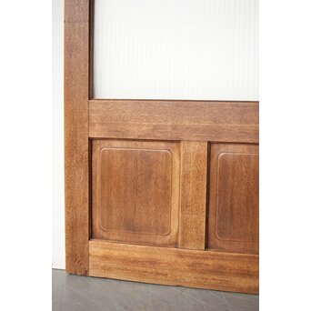 モールガラスとラワンの建具 4枚1組　GD0207 