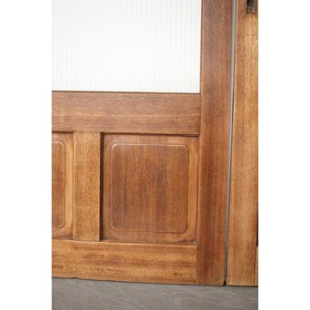 モールガラスとラワンの建具 4枚1組　GD0207 