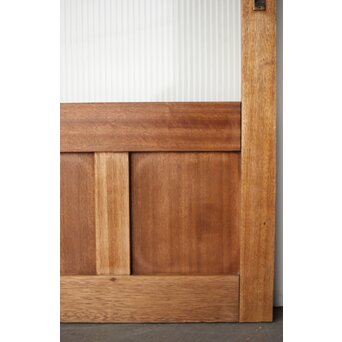 モールガラスとラワンの建具 4枚1組　GD0207 