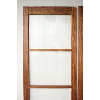 モールガラスとラワンの建具 4枚1組　GD0207 