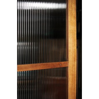 モールガラスとラワンの建具 4枚1組　GD0207 