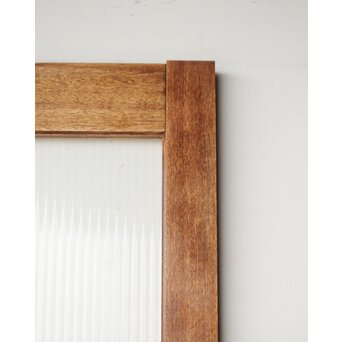 モールガラスとラワンの建具 4枚1組　GD0207 