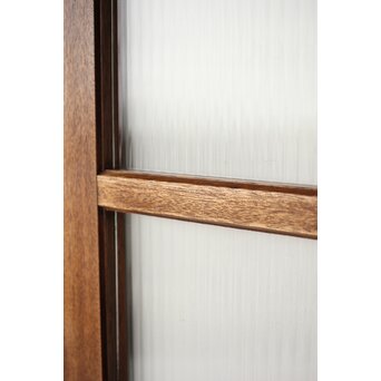 モールガラスとラワンの建具 4枚1組　GD0207 