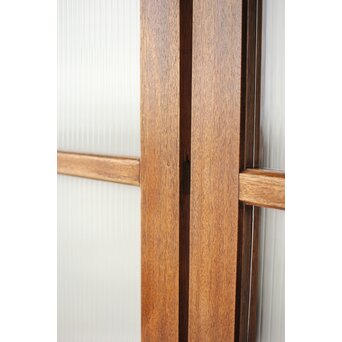 モールガラスとラワンの建具 4枚1組　GD0207 