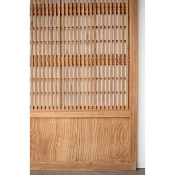障子枠付 白木細身格子戸　L1118 