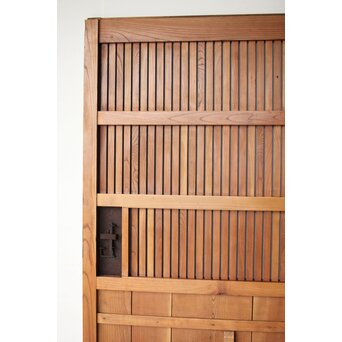 総欅格子蔵戸　W0138 