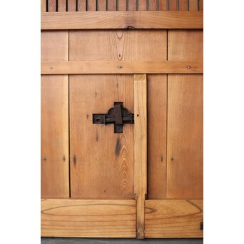 総欅格子蔵戸　W0138 