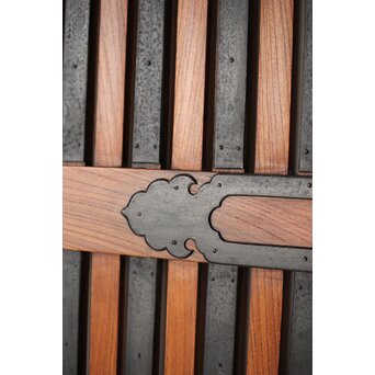 金具尽 総欅格子蔵戸　W0139Y 