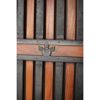 金具尽 総欅格子蔵戸　W0139Y 