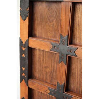 金具尽 総欅格子蔵戸　W0139Y 