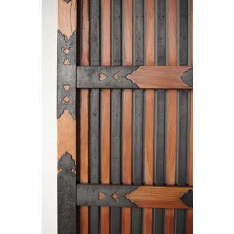 金具尽 総欅格子蔵戸　W0139Y 