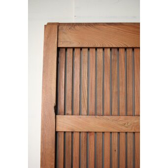 金具尽 総欅格子蔵戸　W0139Y 