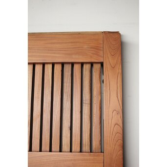 金具尽 総欅格子蔵戸　W0139Y 