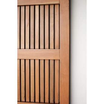 金具尽 総欅格子蔵戸　W0139Y 