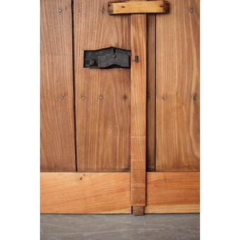 金具尽 総欅格子蔵戸　W0139Y 