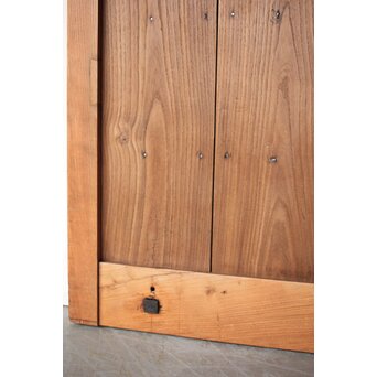 金具尽 総欅格子蔵戸　W0139Y 