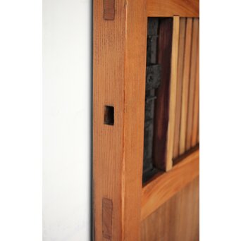 金具尽 総欅格子蔵戸　W0139Y 