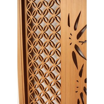 七宝繋ぎ組子と透かし彫刻の欄間　R0377 