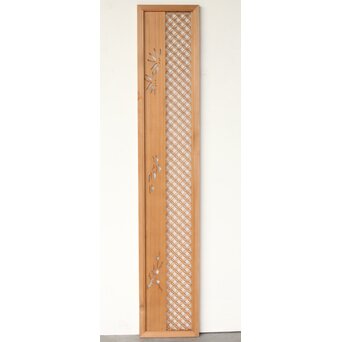 七宝繋ぎ組子と透かし彫刻の欄間　R0377