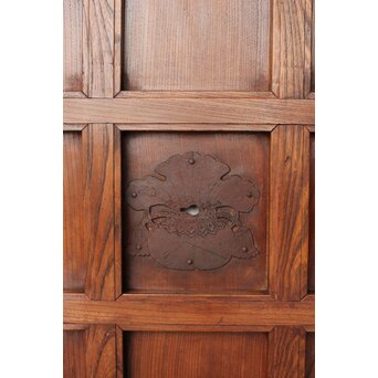 総欅格子蔵戸　W0140 