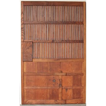 総欅格子蔵戸　W0140 ウラ