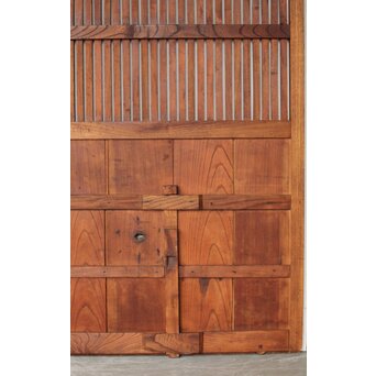 総欅格子蔵戸　W0140 