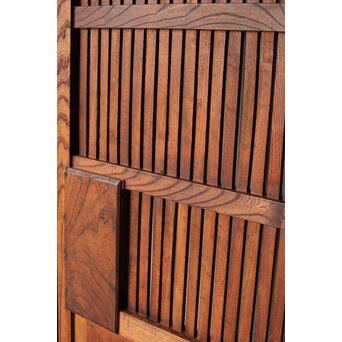 総欅格子蔵戸　W0140 