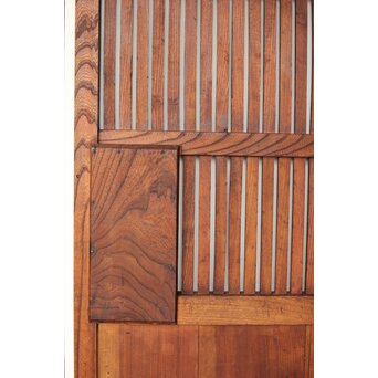 総欅格子蔵戸　W0140 