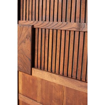 総欅格子蔵戸　W0140 