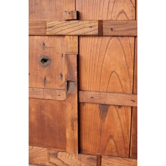 総欅格子蔵戸　W0140 