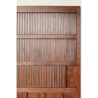 総欅格子蔵戸　W0140 