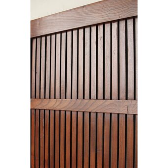 総欅格子蔵戸　W0140 良く磨かれ　程よい光沢感