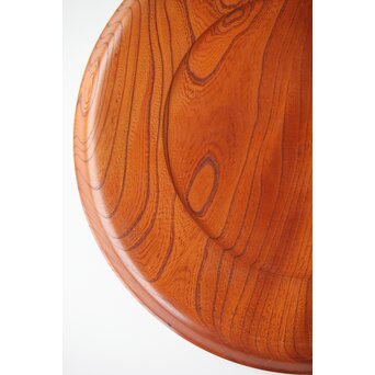 欅一枚板の刳貫盆　X446 