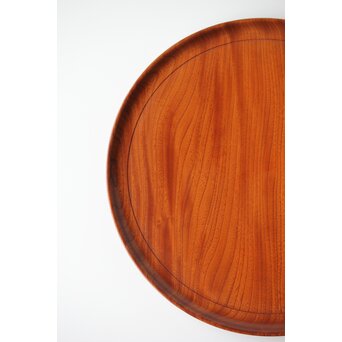 欅一枚板の刳貫盆　X446 