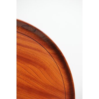 欅一枚板の刳貫盆　X446 