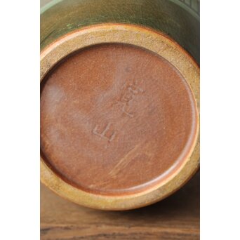 新開寛山 小鳥花瓶　P454 