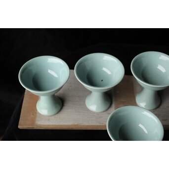 住友寛一 無為庵 青磁馬上盃 六客　P455 